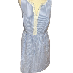 NWOT Vineyard Vines Seersucker Cotton Stripe Dress 10